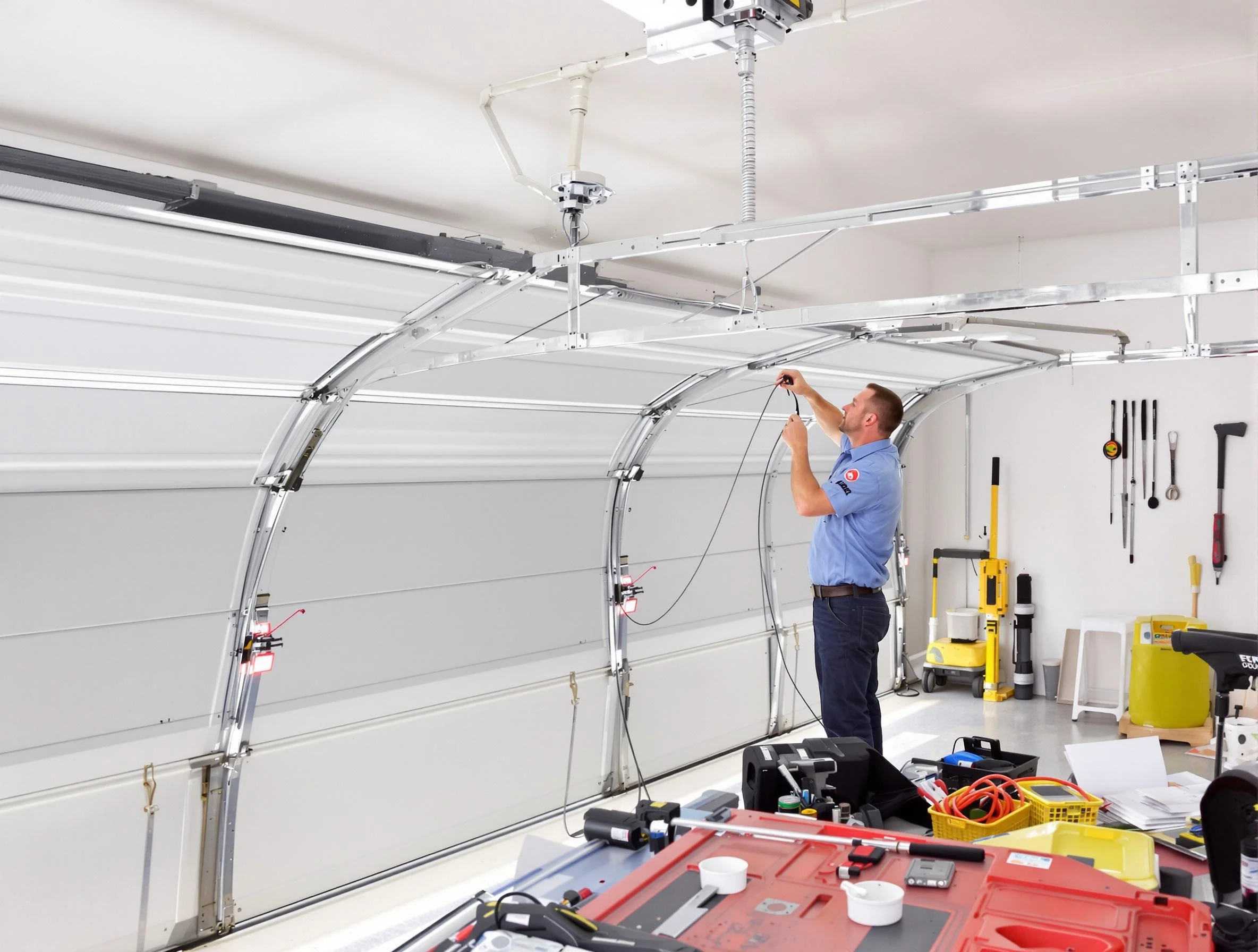 Garage door cable repair service by Lake Forest Garage Door Repair in Lake Forest
