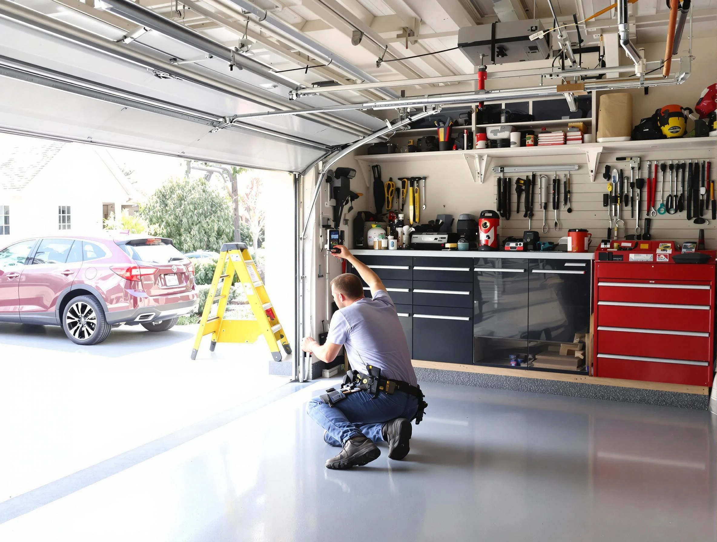 Local garage door repair service by Lake Forest Garage Door Repair in Lake Forest